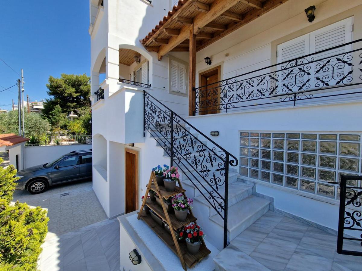 Villa Liana : Luxury Villa With Fantastic Sea View, Near Airport Pórto Ráfti Exterior photo