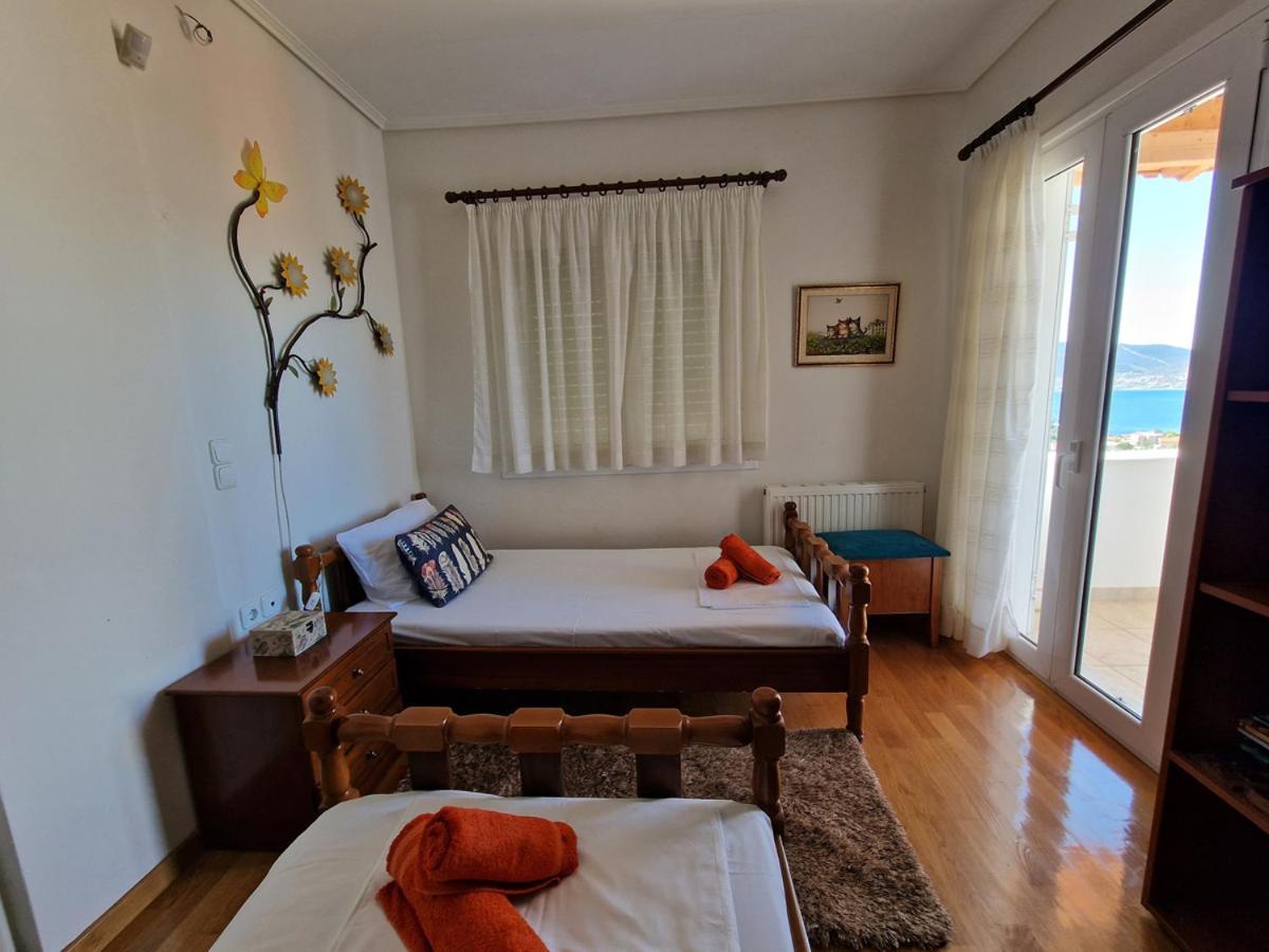 Villa Liana : Luxury Villa With Fantastic Sea View, Near Airport Pórto Ráfti Exterior photo