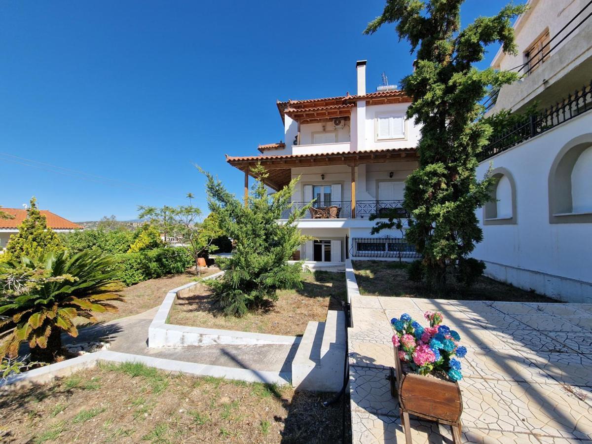 Villa Liana : Luxury Villa With Fantastic Sea View, Near Airport Pórto Ráfti Exterior photo