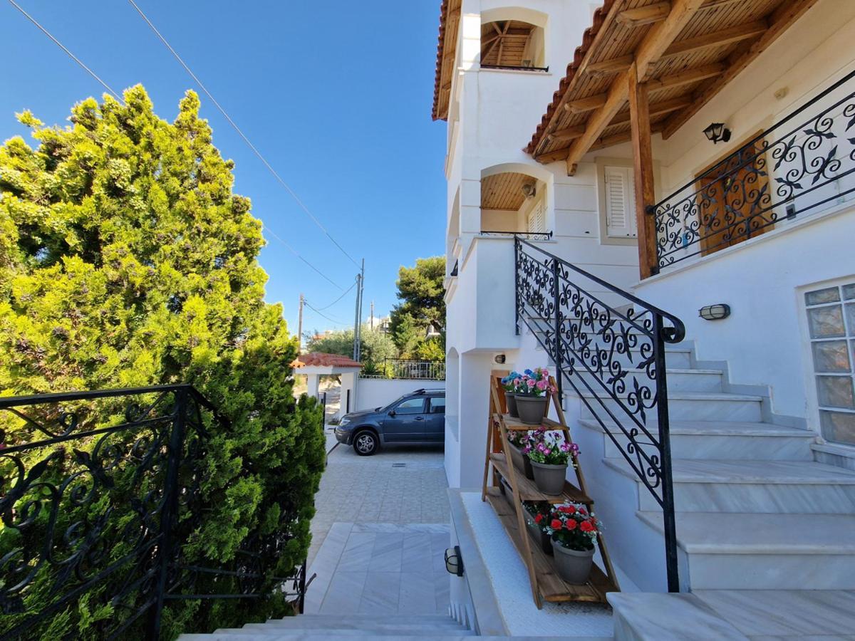 Villa Liana : Luxury Villa With Fantastic Sea View, Near Airport Pórto Ráfti Exterior photo