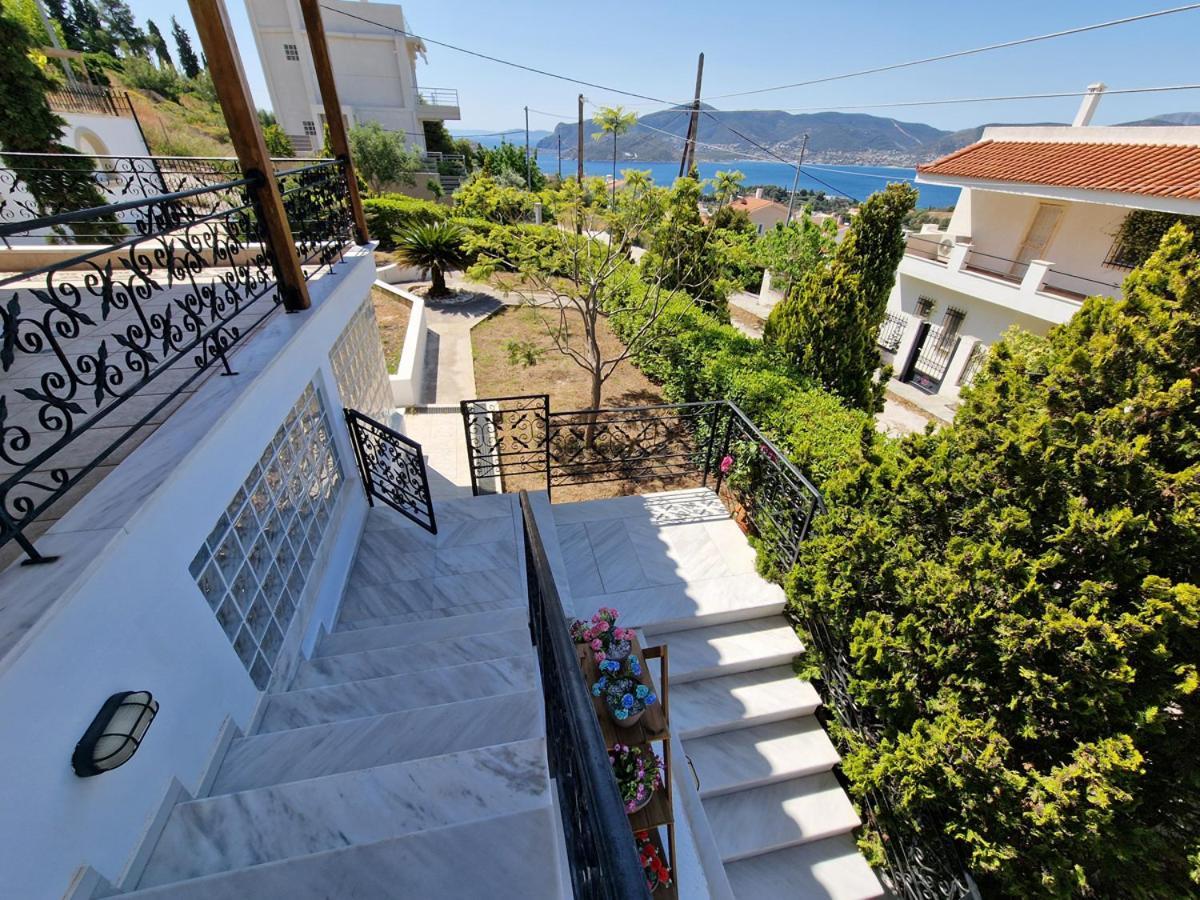 Villa Liana : Luxury Villa With Fantastic Sea View, Near Airport Pórto Ráfti Exterior photo